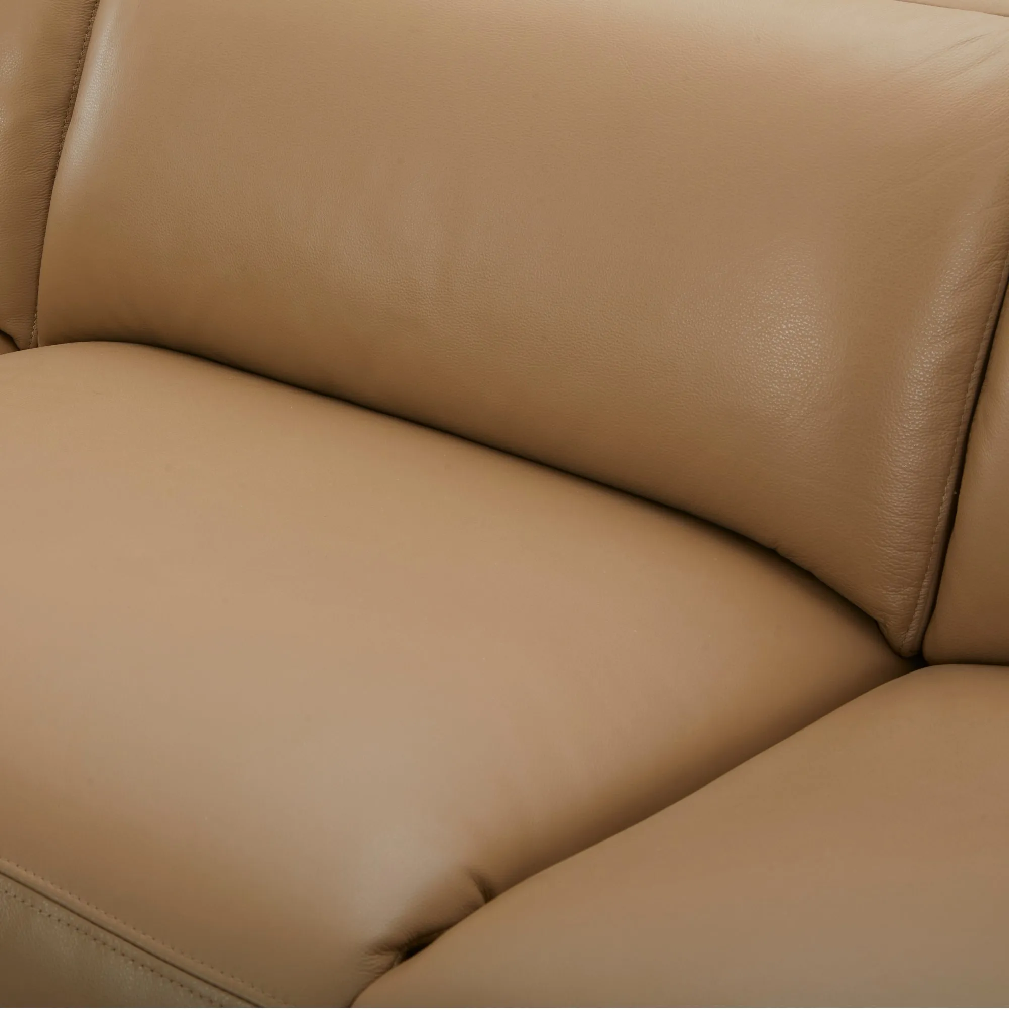 2 Seater Leather Recliner Sofa with Chaise, USB Port