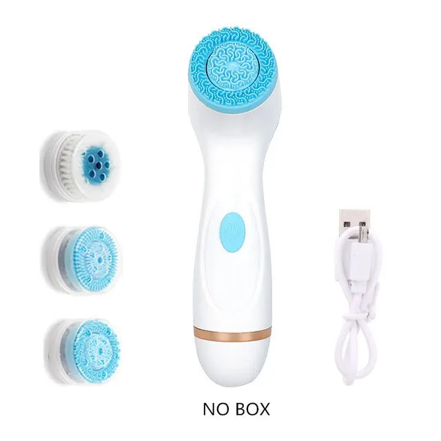 3-in-1 Facial Cleansing Brush Rotating Cleansing Brush Deep Cleansing Skin Horny Black Spots Makeup Remover Beauty Instrument