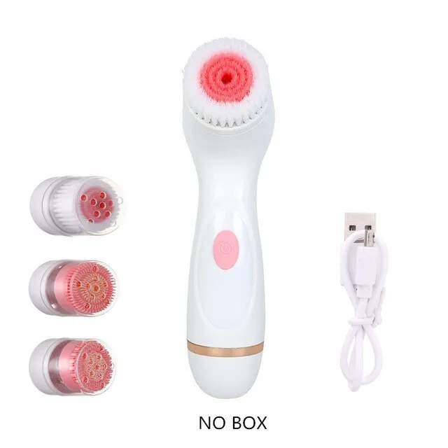 3-in-1 Facial Cleansing Brush Rotating Cleansing Brush Deep Cleansing Skin Horny Black Spots Makeup Remover Beauty Instrument