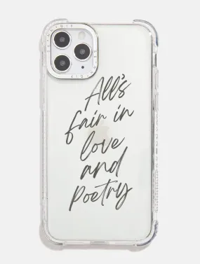 All's Fair in Love & Poetry Shock iPhone Case