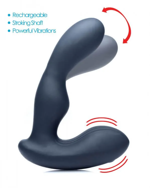 Alpha Pro 7X P-Stroke Silicone Prostate Stimulator | Vibration and Stroking Sensations