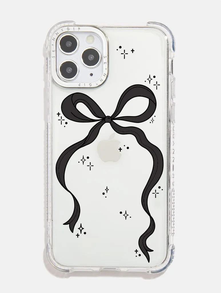 Black Bow Shock iPhone Case