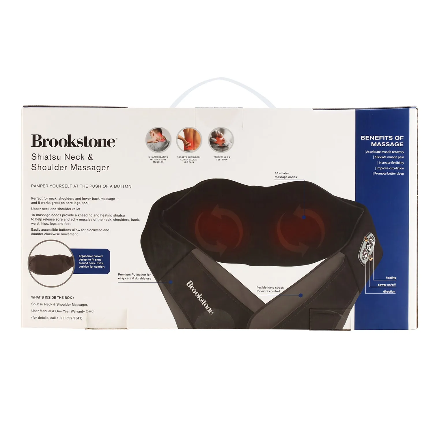 Brookstone Shiatsu Neck & Shoulder Massager