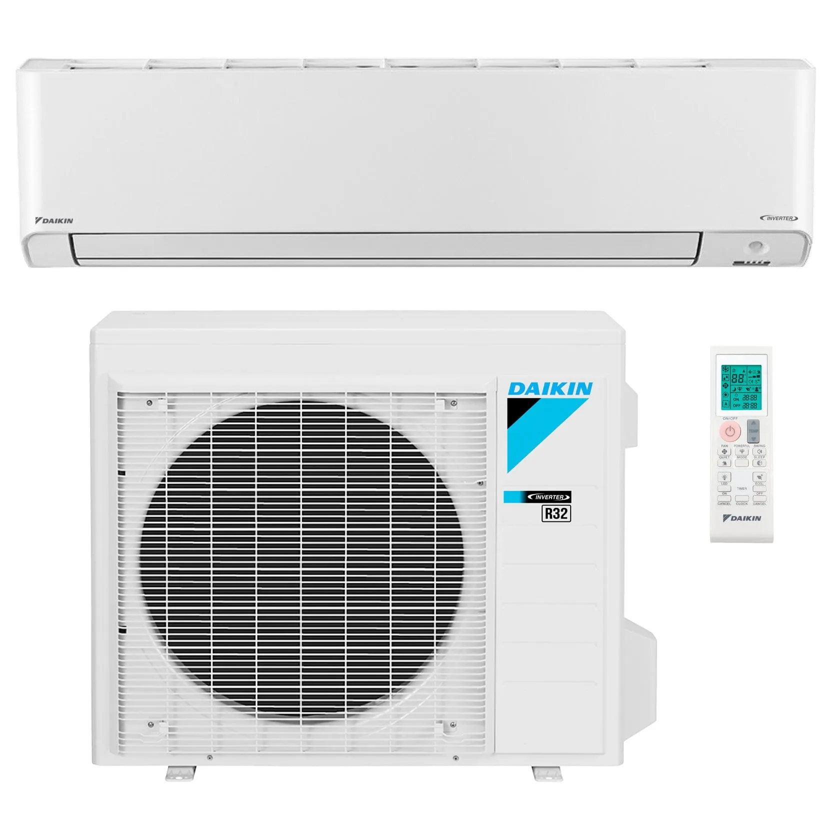 Daikin 18000 Btu 22.7 SEER Ductless Mini-Split Wall Mount Heat Pump Air Conditioner