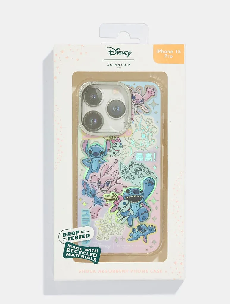 Disney Kawaii Stitch Shock iPhone Case