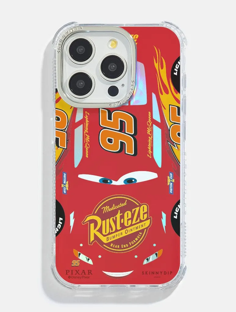 Disney Pixar Cars Holographic Lightning McQueen Shock iPhone Case