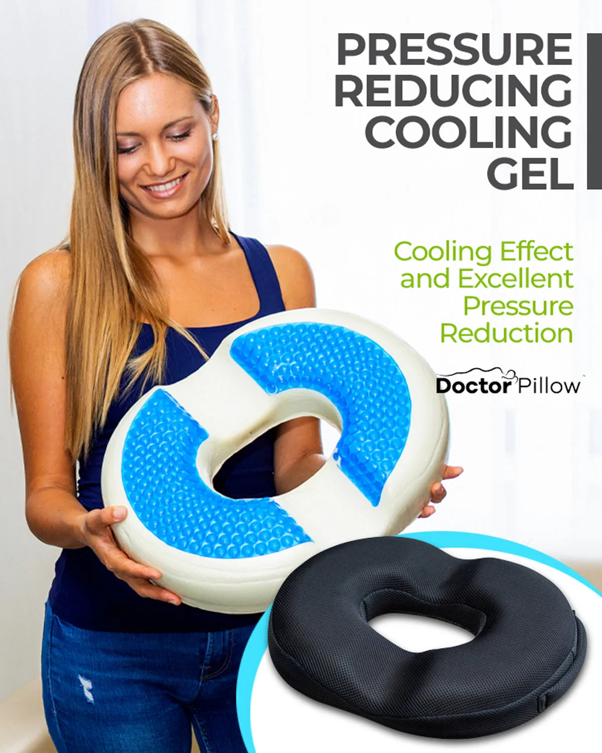 Dr Pillow Anbocare Orthopedic Donut Seat Cushion