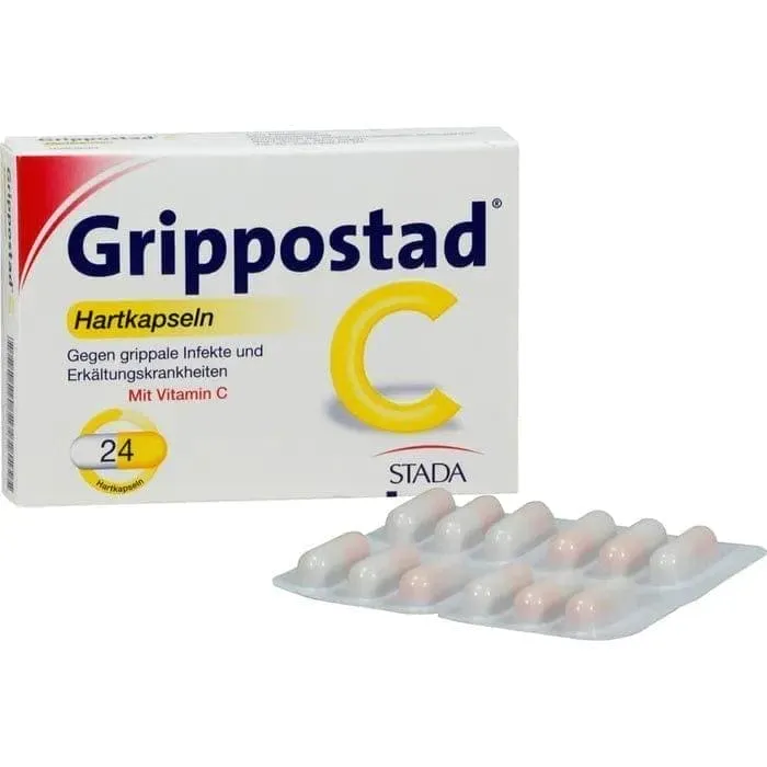 GRIPPOSTAD C, reduce a fever, Chlorphenamine, Caffeine