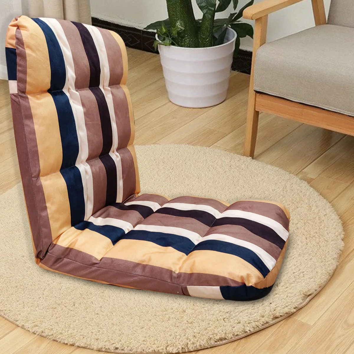 Kawachi Adjustable Floor Sofa Comfortable Back Support Chair Great for Reading Games Meditation KW31