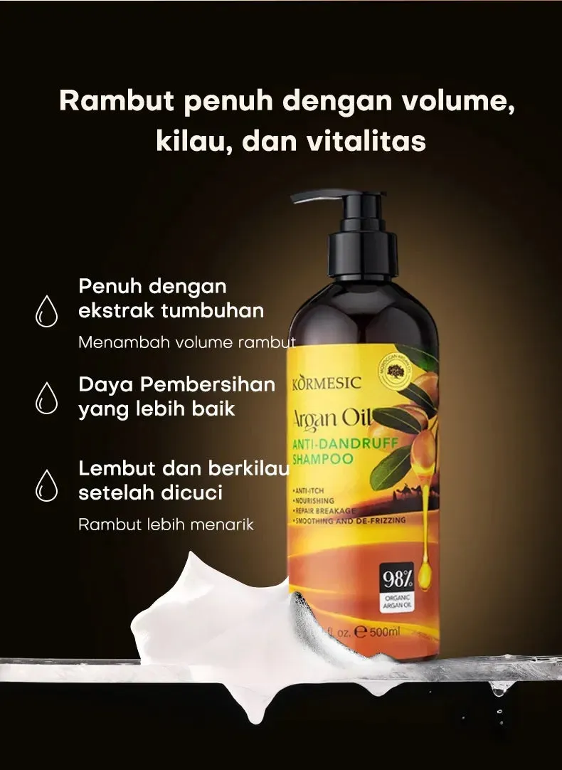 KORMESIC Argan oil Anti-Dandruff Moisturizing & Smoothning Shampoo 500ml