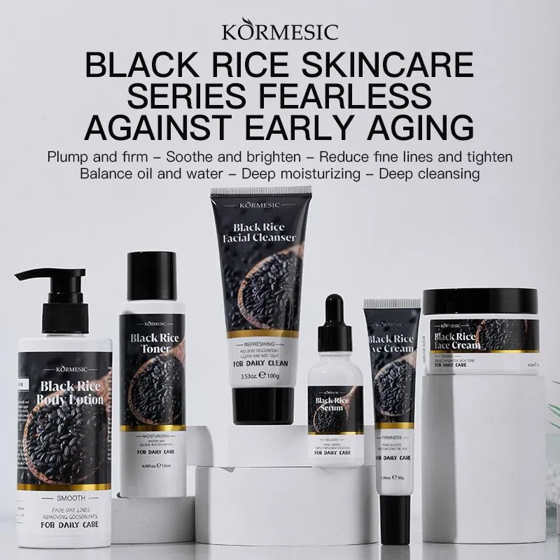 KORMESIC refreshing and natural skin care moisturizing black rice series