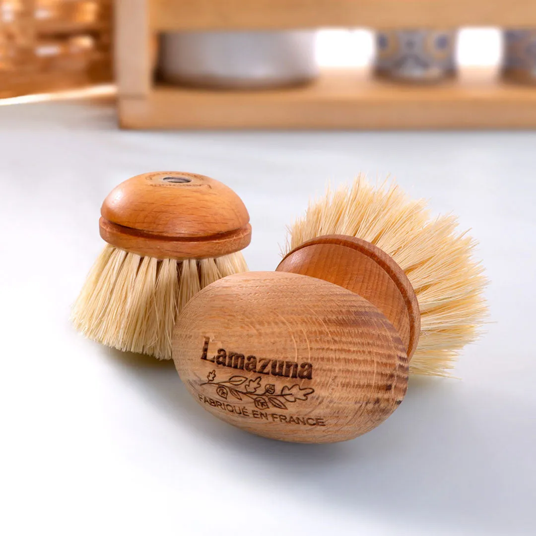 Lamazuna Replaceable Head Wooden Dish Brush