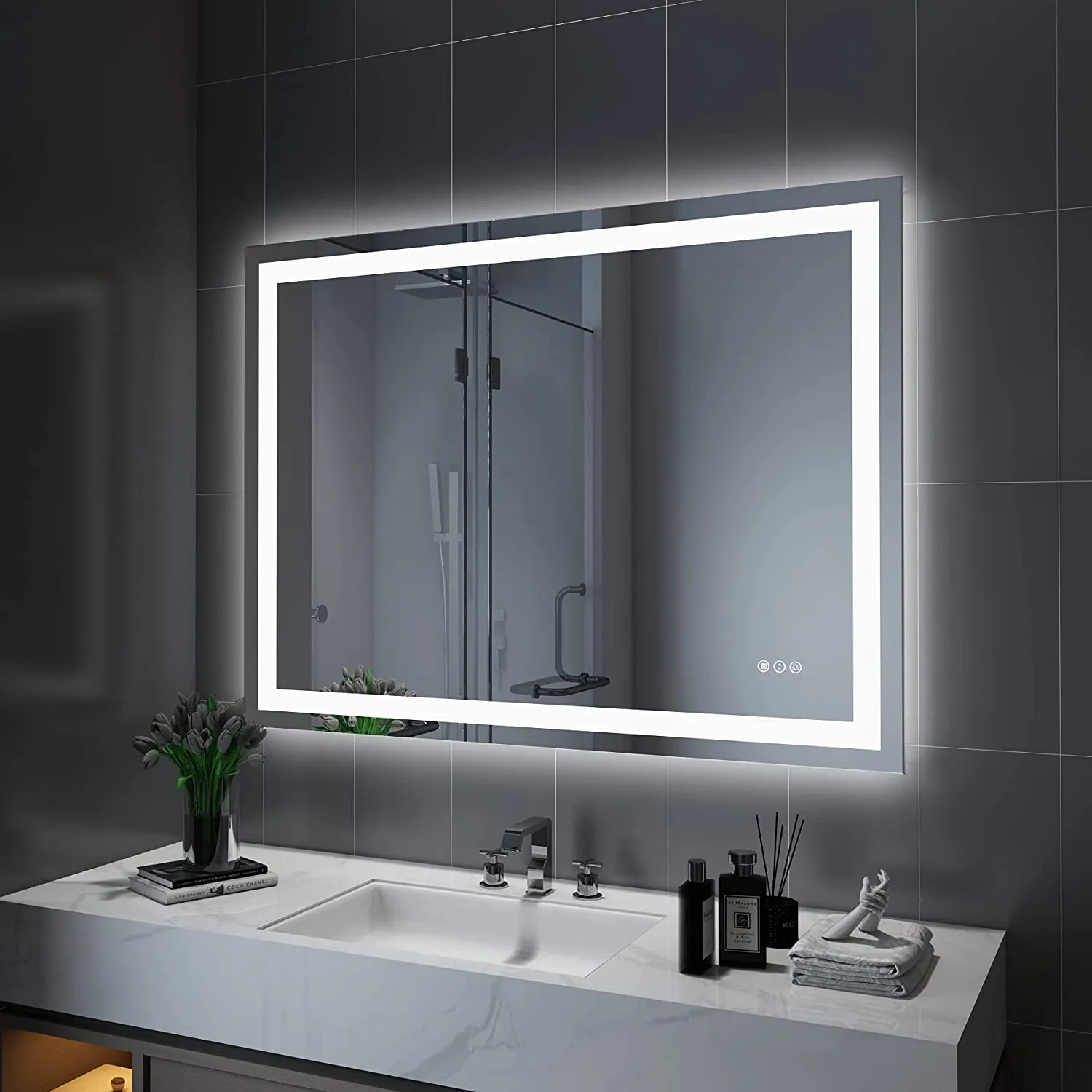 LED Mirror with Front & Backlit  20 to 55 in