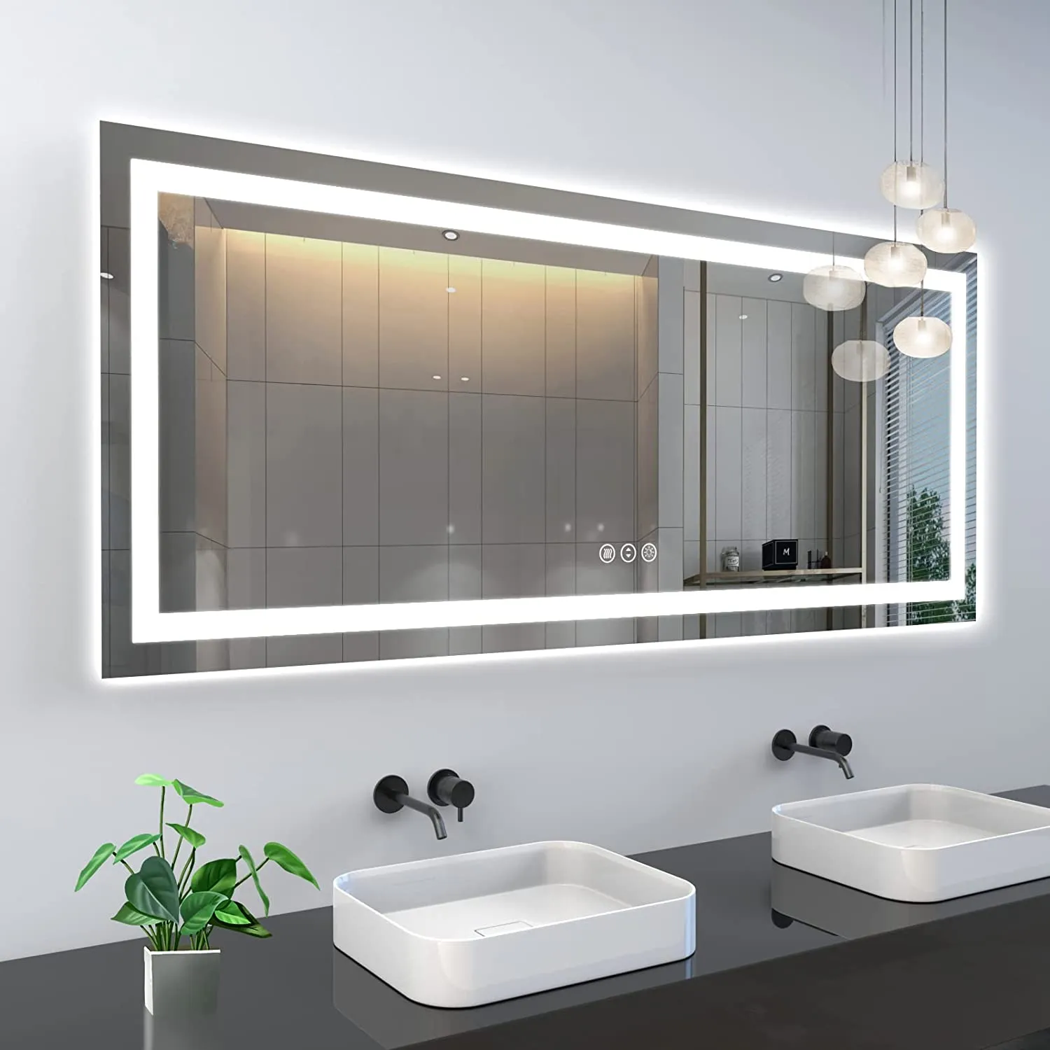 LED Mirror with Front & Backlit  20 to 55 in