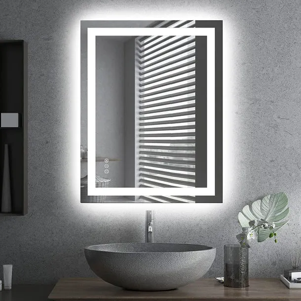 LED Mirror with Front & Backlit  20 to 55 in