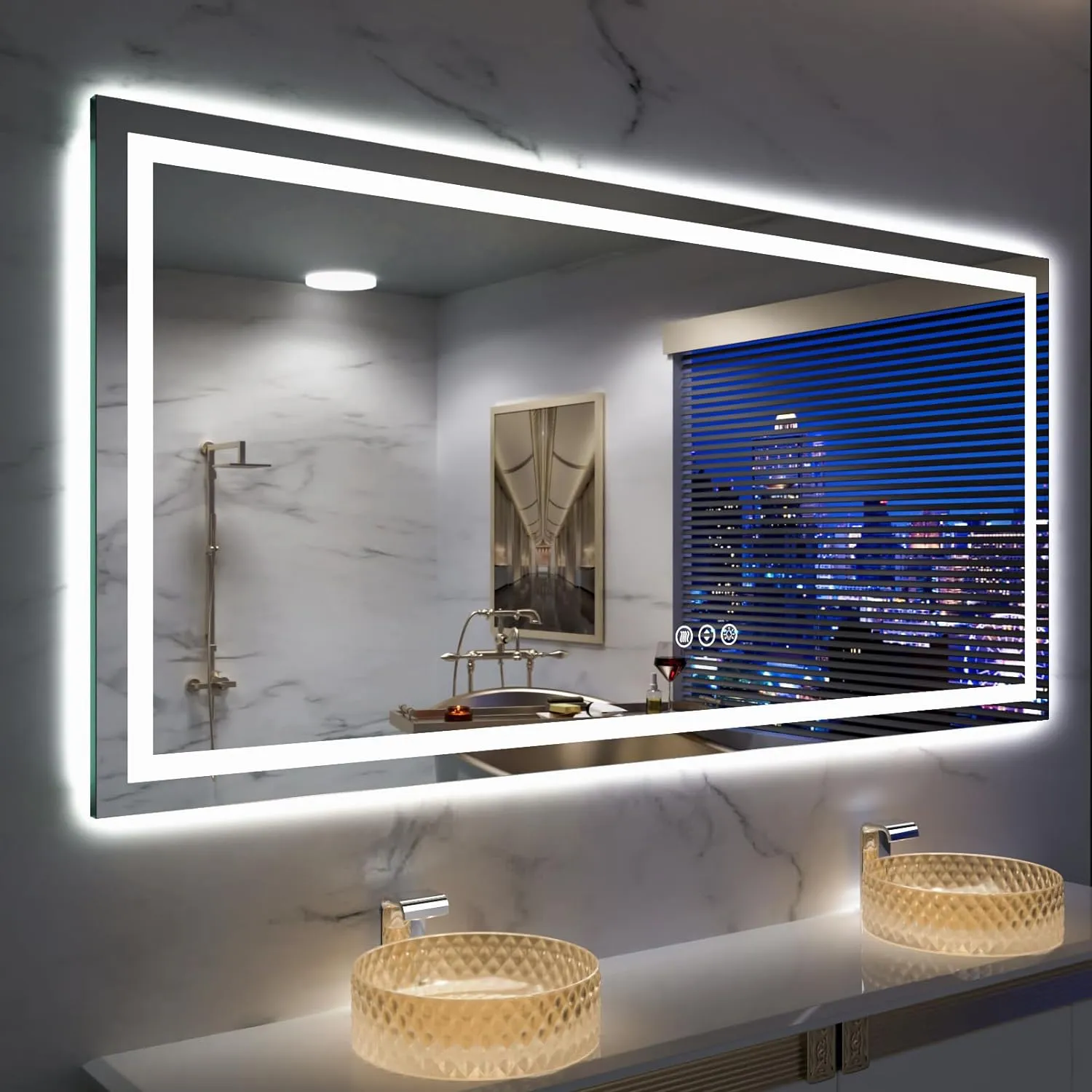 LED Mirror with Front & Backlit