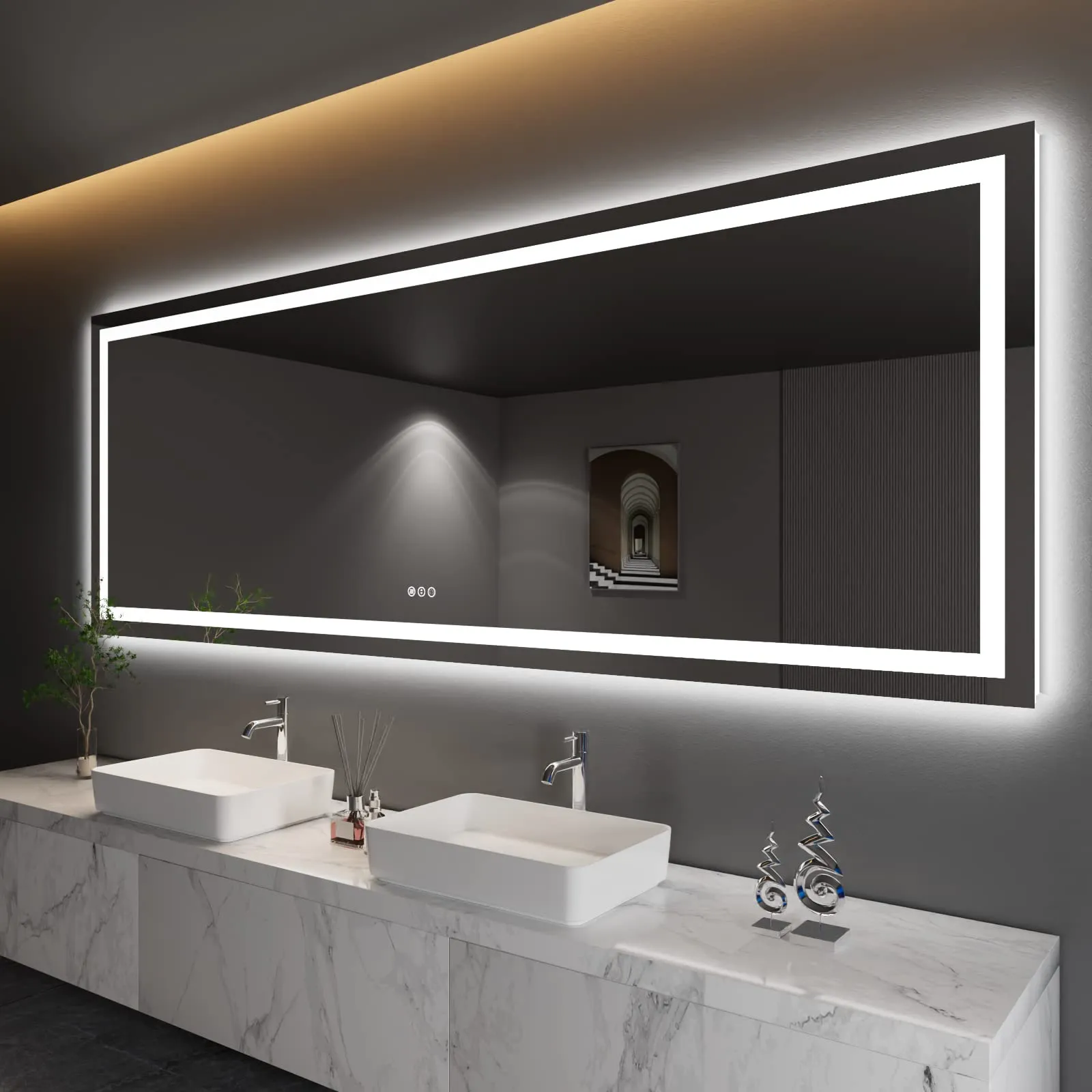 LED Mirror with Front & Backlit