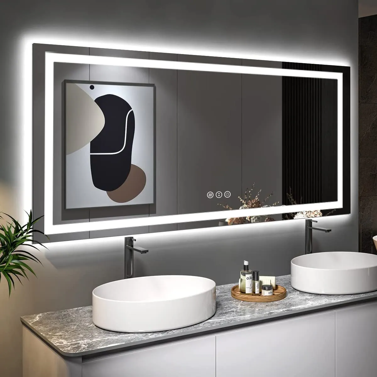 LED Mirror with Front & Backlit