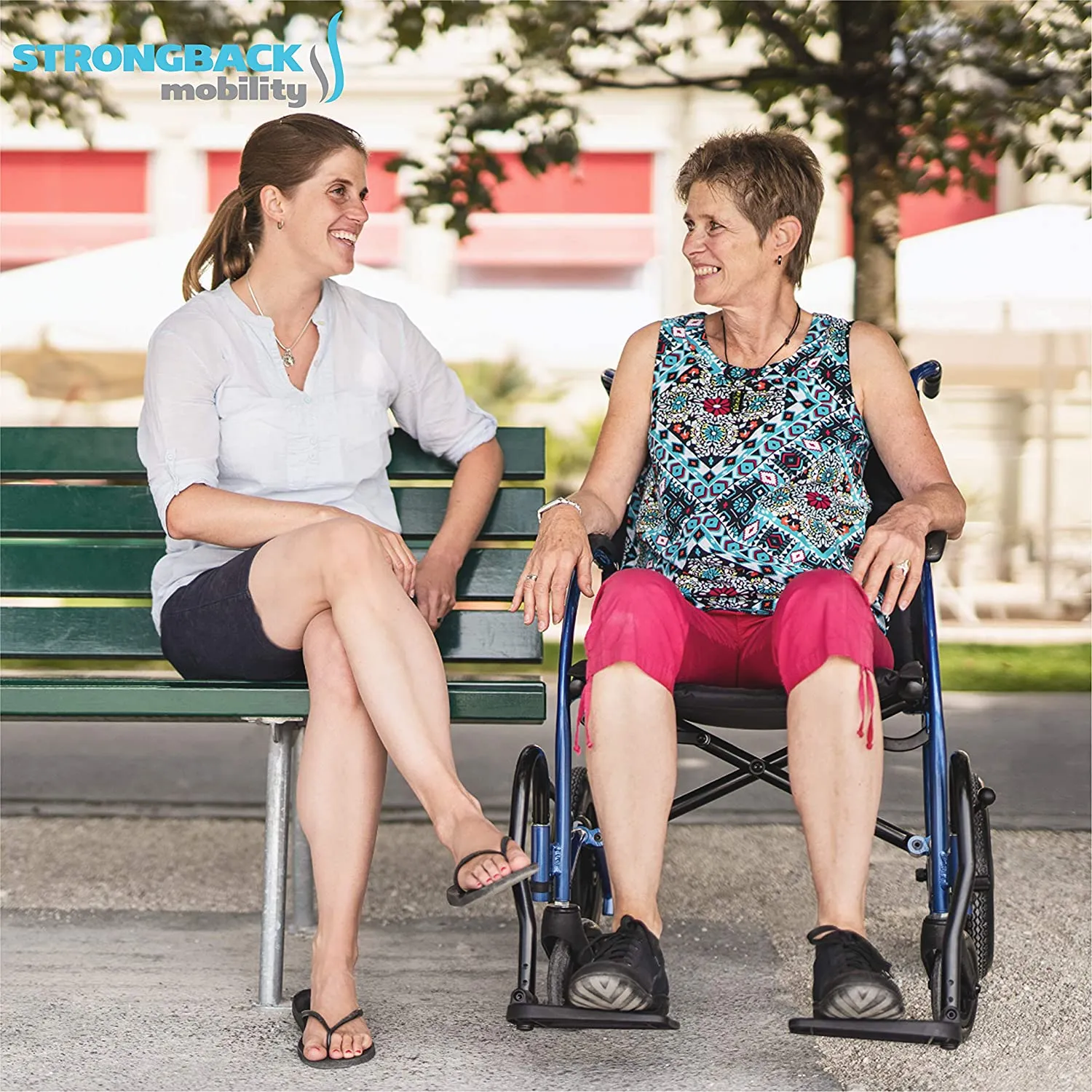 Lightweight Foldable Wheelchair I Built-in Adjustable Lumbar Support I 20" Seat (24" Rear Wheels)