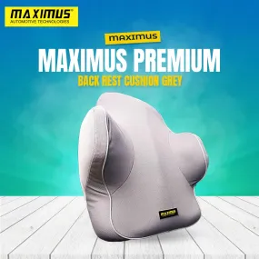 Maximus Premium Back Rest Cushion Grey Lumbar Support Back Massager Waist