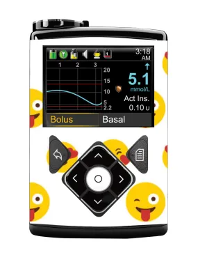 Medtronic 640/670/780G Pump Sticker (Emojis)