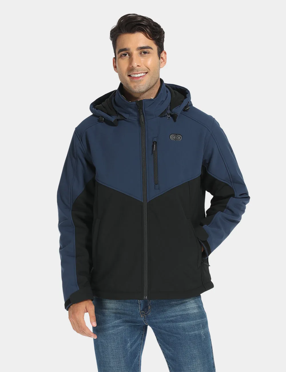 Men's Heated Dual Control Jacket with 5 Heating Zones (Chest Heating)