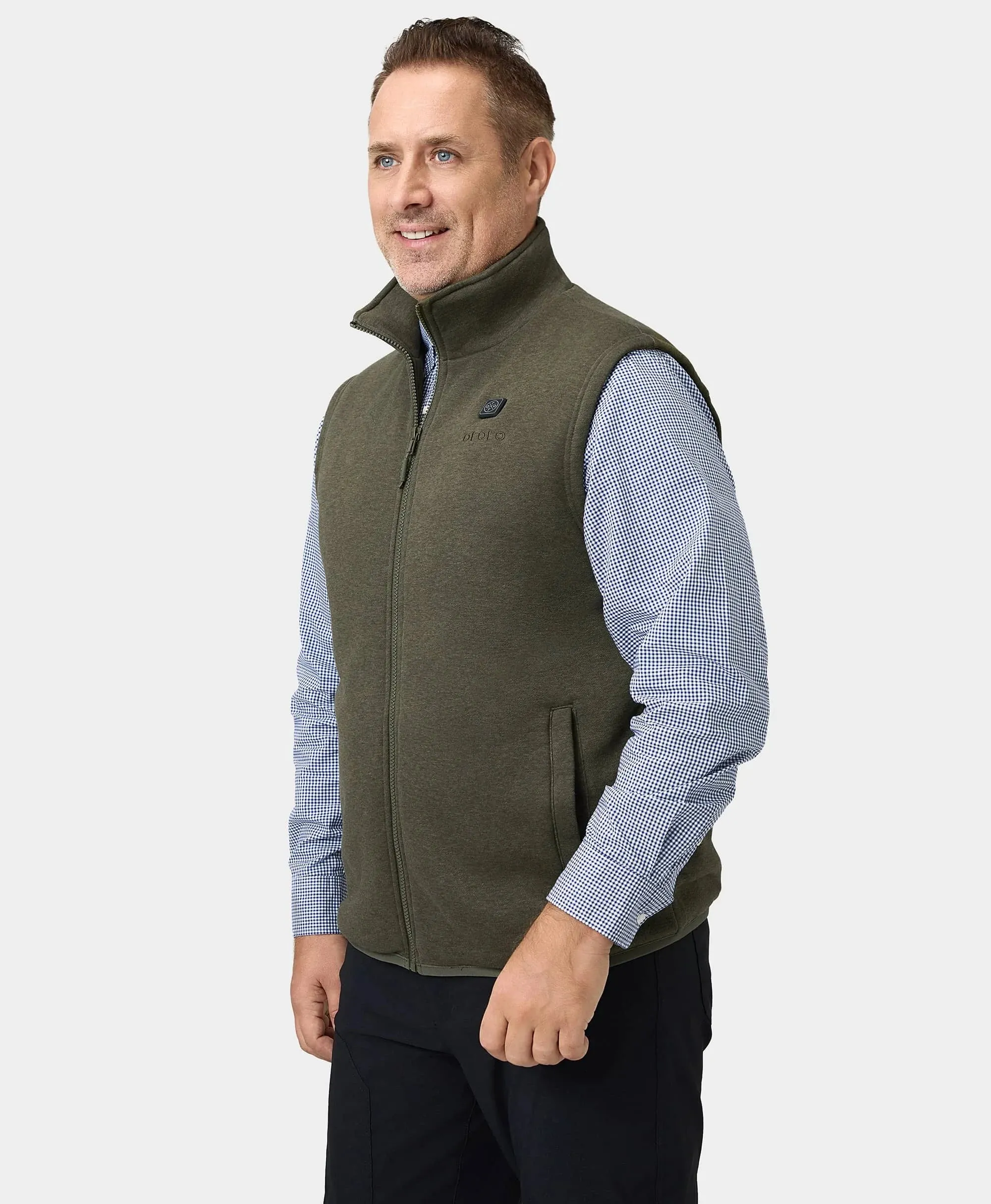 Men's Heated Fleece Vest - New Colors