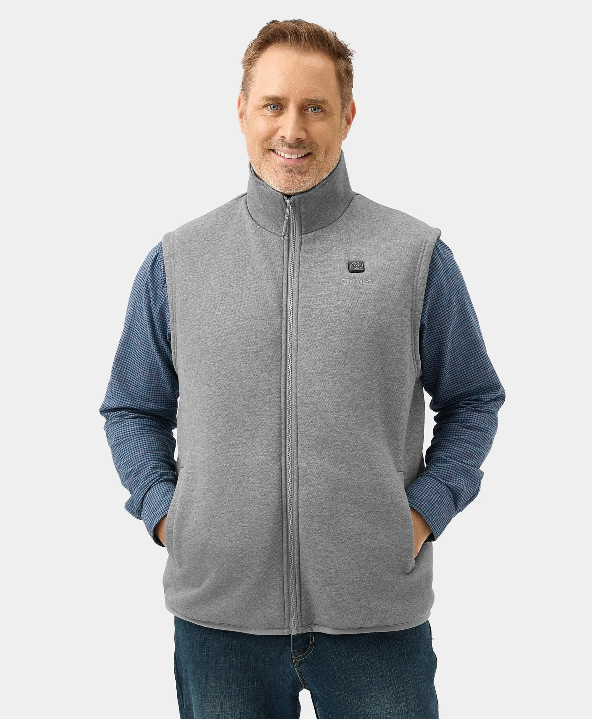 Men's Heated Fleece Vest - New Colors