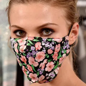 Multi Colored Floral Print Face Mask