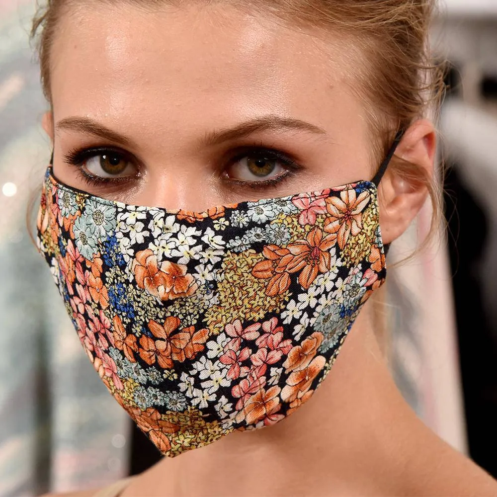 Multi Colored Floral Print Face Mask