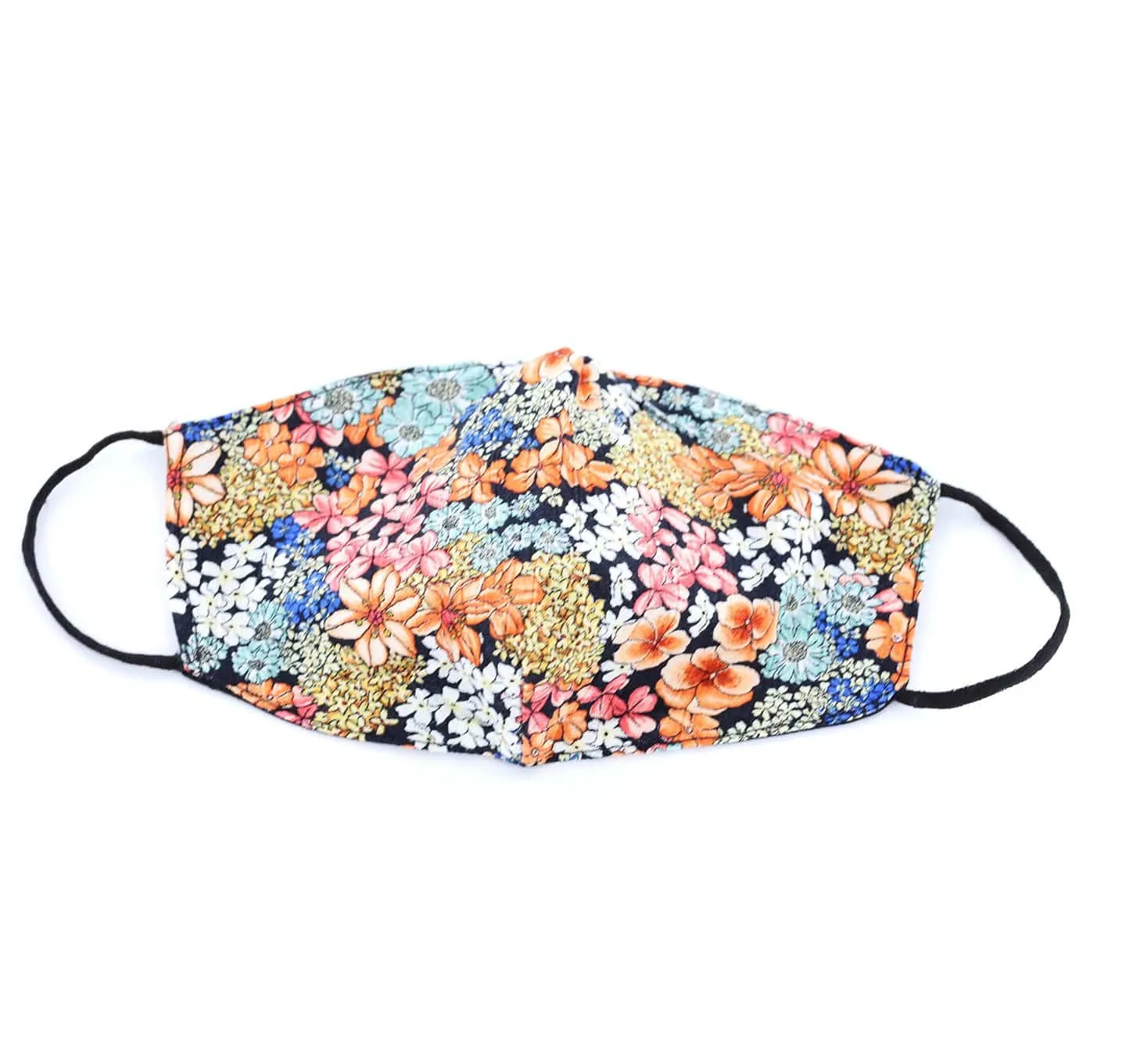 Multi Colored Floral Print Face Mask