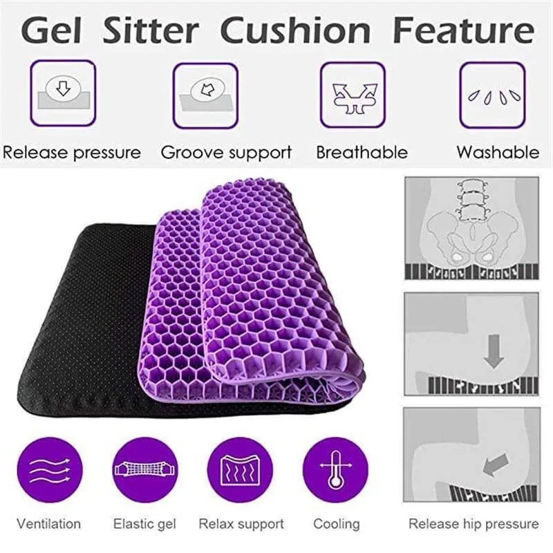 Non-Slip Breathable Gel Seat Cushion