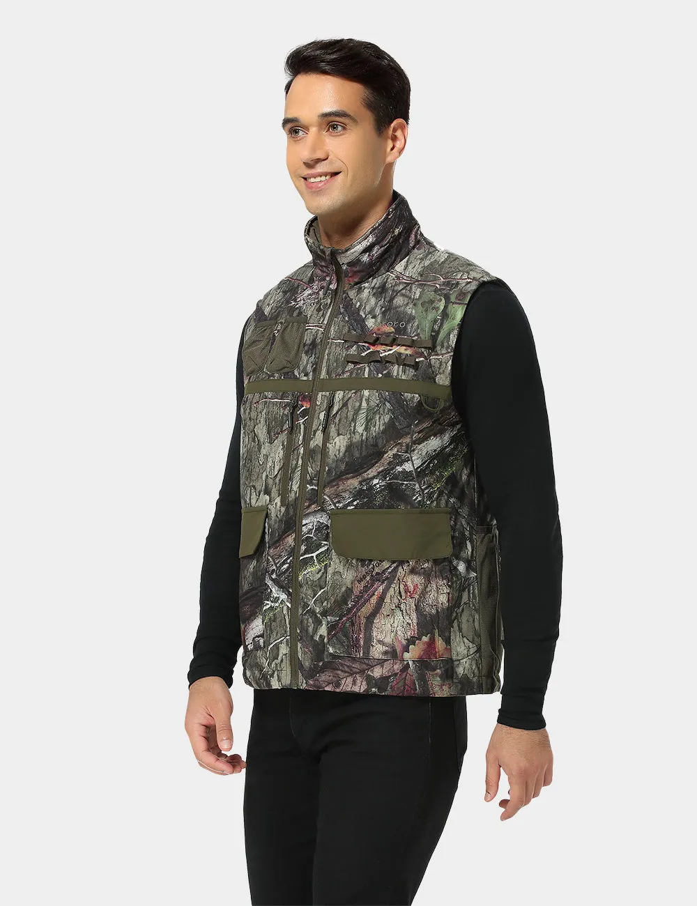 (Open-box) Men's Heated Hunting Vest - Camouflage, Mossy Oak® Country DNA Pattern (Battery Set Not Included)