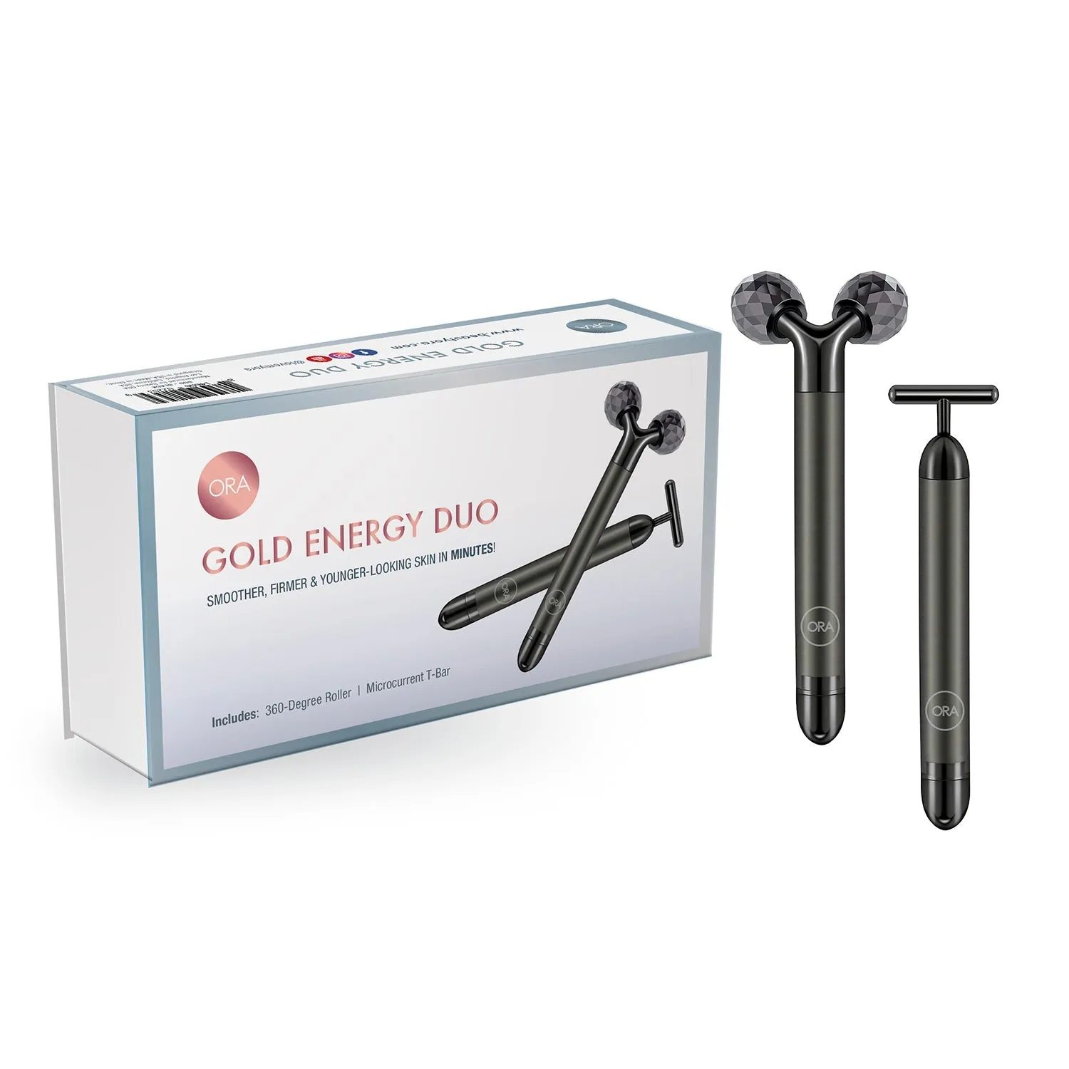 ORA 360-Degree Roller & Microcurrent T-Bar Deluxe Set