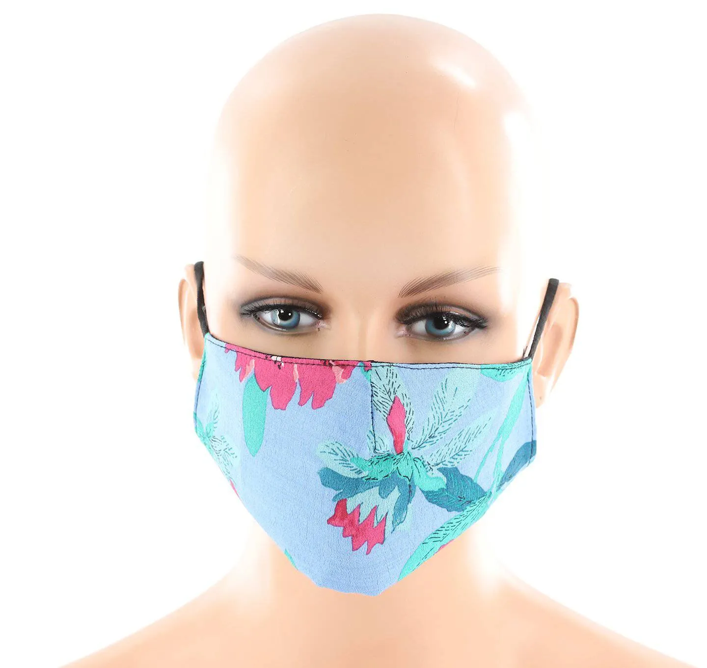 Oversized Floral Print Face Mask