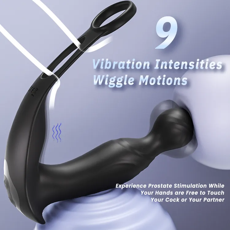 Rotating Prostate Massager with Cock Ring