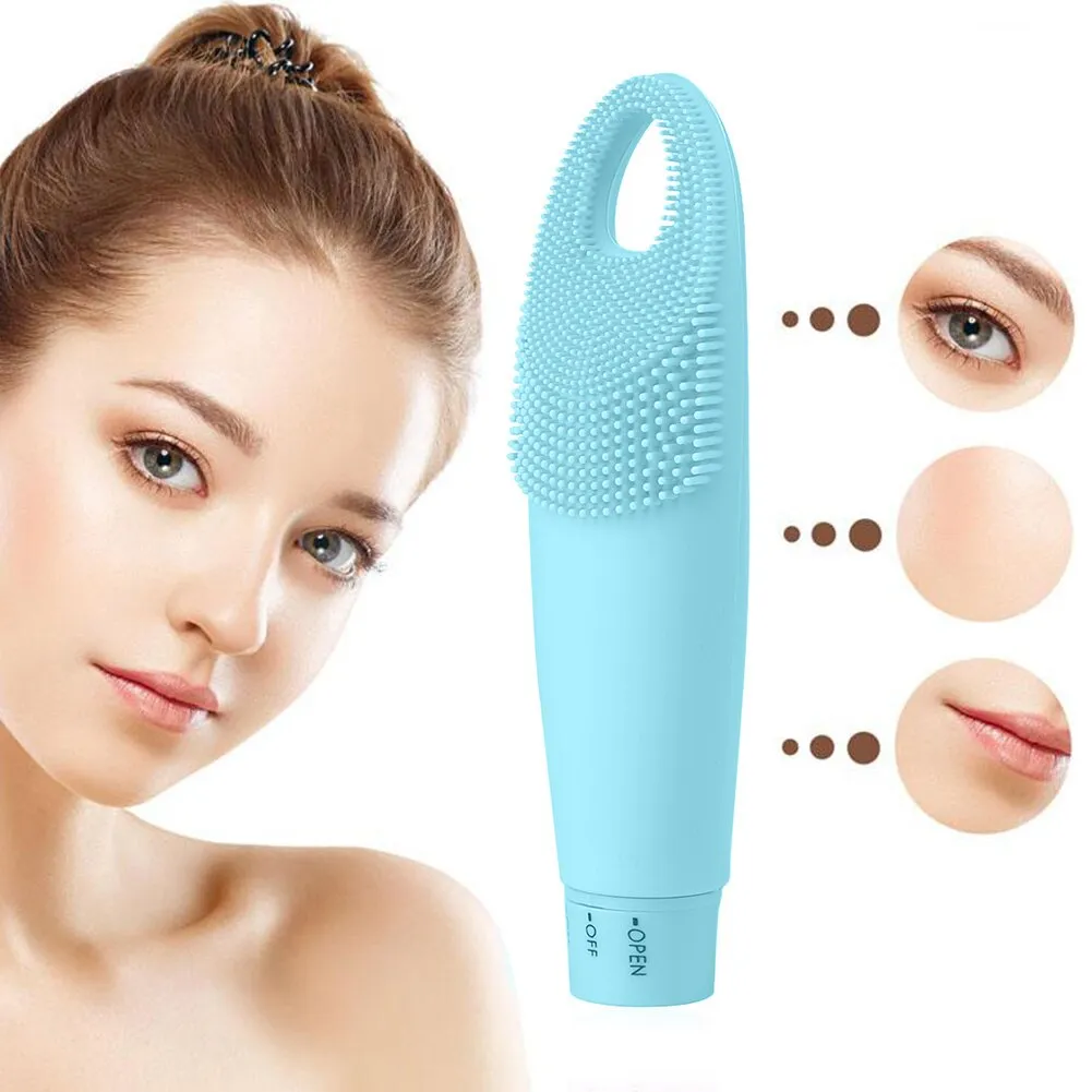 Silicone Face Cleansing Brush Blackhead Acne Removal Rechargeable Instrument Blackhead Deep Cleaning Face Brushes