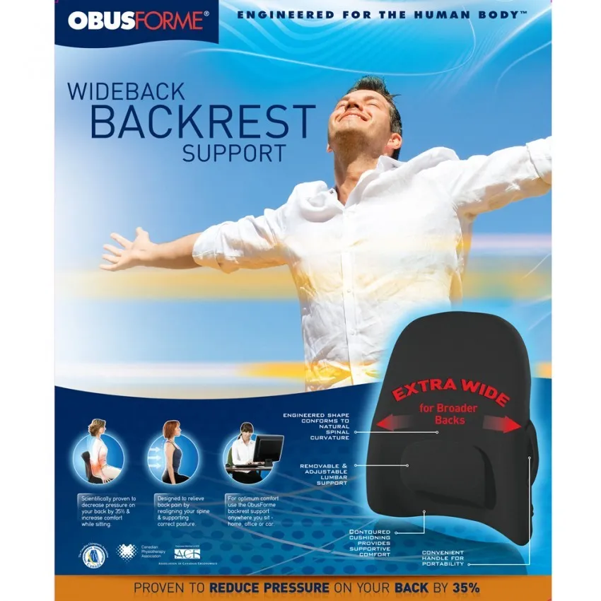 Wideback Backrest Support  Black