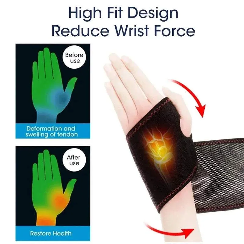 Wrist Brace Carpal Tunnel Arthritis Tendonitis Protector Electric Heating USB Rechargeable Breathable Support Hand Wristband Pad