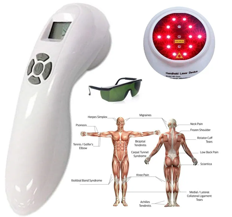 YJT-P LLLT Cold Laser Pain Laser Physical Therapy Device Portable Apparatus Like B Cure for Joint Neck Knee Back Shoulder